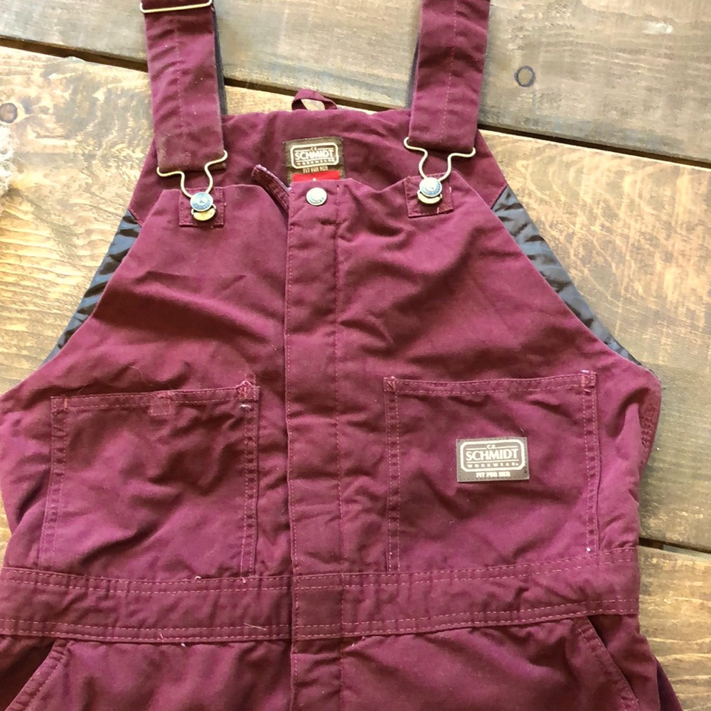 Schmidt ladies insulated full zip overalls coveralls for farm size Large EUC
